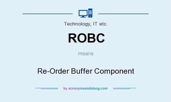 What does ROBC mean? It stands for Re-Order Buffer Component
