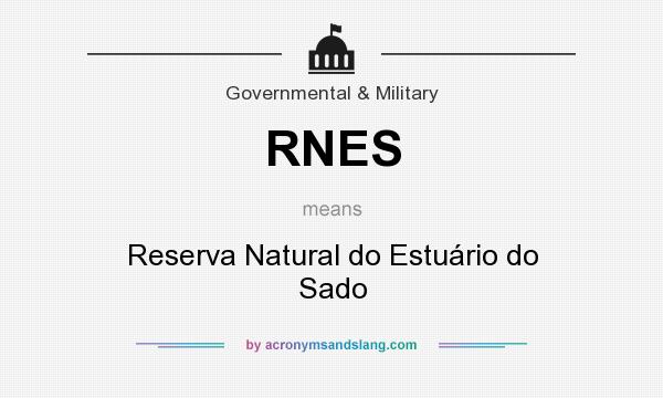 What does RNES mean? It stands for Reserva Natural do Estuário do Sado