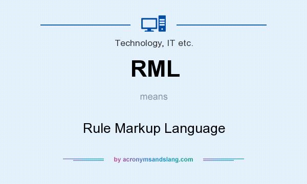 What does RML mean? It stands for Rule Markup Language