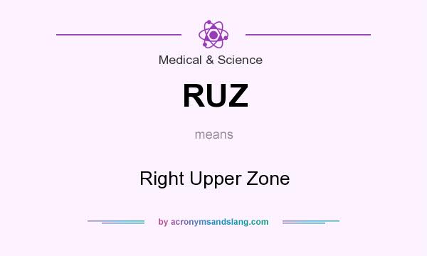 What does RUZ mean? It stands for Right Upper Zone