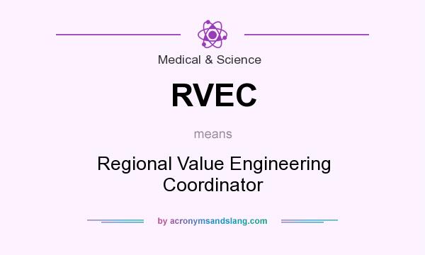 What does RVEC mean? It stands for Regional Value Engineering Coordinator