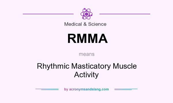 What does RMMA mean? It stands for Rhythmic Masticatory Muscle Activity