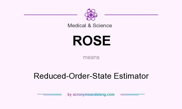 What does ROSE mean? It stands for Reduced-Order-State Estimator