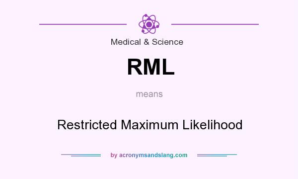 What does RML mean? It stands for Restricted Maximum Likelihood
