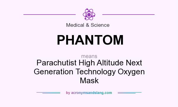 What does PHANTOM mean? It stands for Parachutist High Altitude Next Generation Technology Oxygen Mask