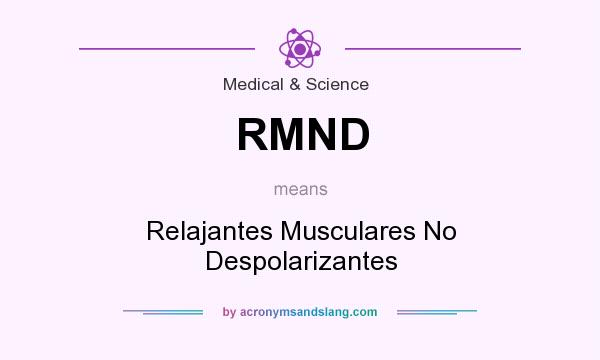 What does RMND mean? It stands for Relajantes Musculares No Despolarizantes