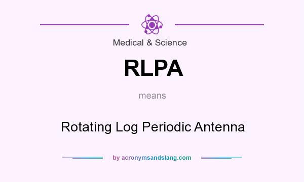 What does RLPA mean? It stands for Rotating Log Periodic Antenna