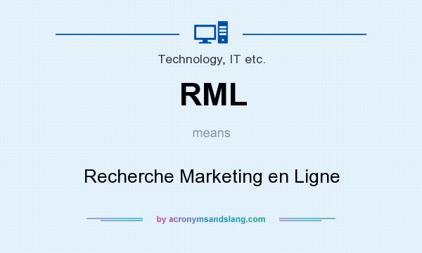 What does RML mean? It stands for Recherche Marketing en Ligne