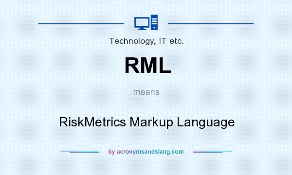 What does RML mean? It stands for RiskMetrics Markup Language