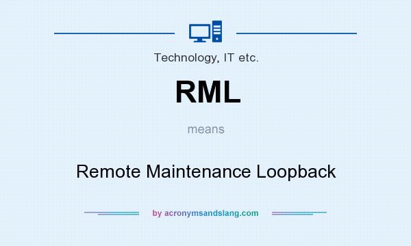 What does RML mean? It stands for Remote Maintenance Loopback