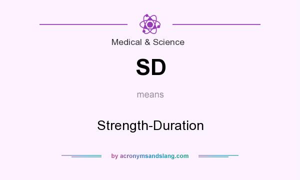 What does SD mean? It stands for Strength-Duration