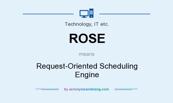 What does ROSE mean? It stands for Request-Oriented Scheduling Engine