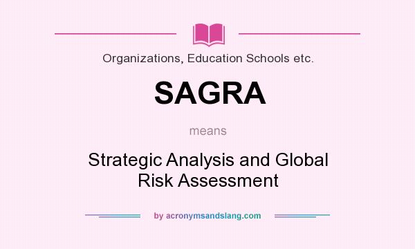 What does SAGRA mean? It stands for Strategic Analysis and Global Risk Assessment
