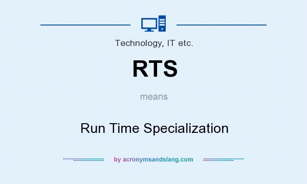 What does RTS mean? It stands for Run Time Specialization