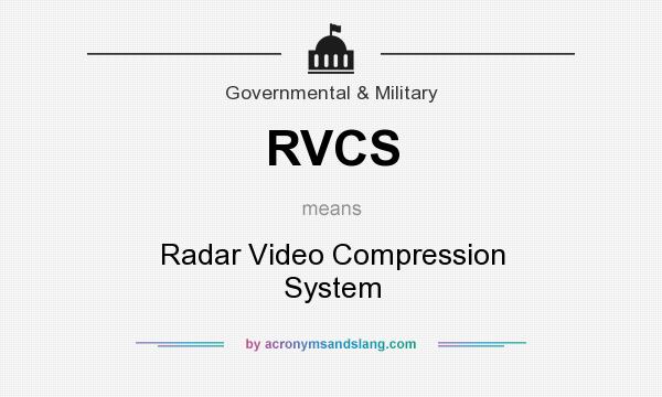 What does RVCS mean? It stands for Radar Video Compression System