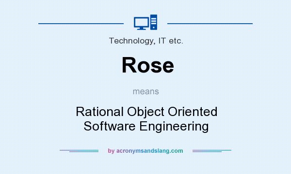 What does Rose mean? It stands for Rational Object Oriented Software Engineering