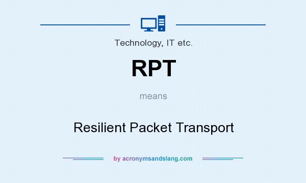 What does RPT mean? It stands for Resilient Packet Transport