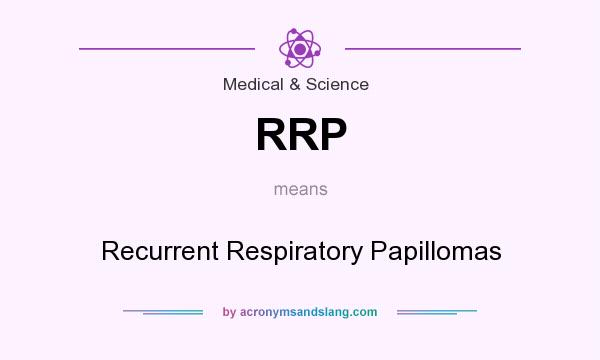 What does RRP mean? It stands for Recurrent Respiratory Papillomas