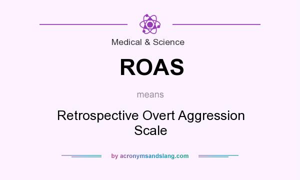 What does ROAS mean? It stands for Retrospective Overt Aggression Scale