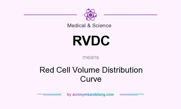 What does RVDC mean? It stands for Red Cell Volume Distribution Curve