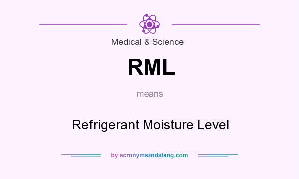 What does RML mean? It stands for Refrigerant Moisture Level