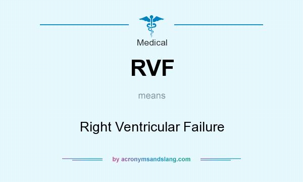 What does RVF mean? It stands for Right Ventricular Failure
