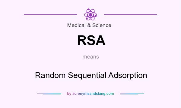 What does RSA mean? It stands for Random Sequential Adsorption