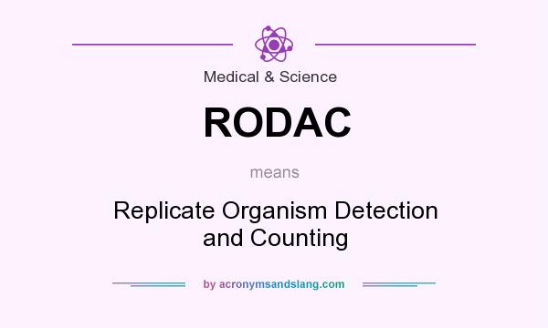 What does RODAC mean? It stands for Replicate Organism Detection and Counting