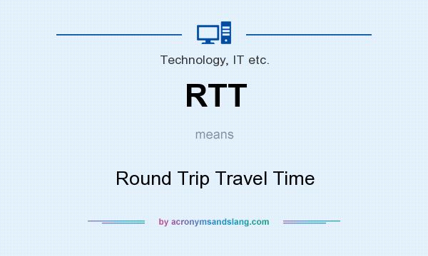 What does RTT mean? It stands for Round Trip Travel Time