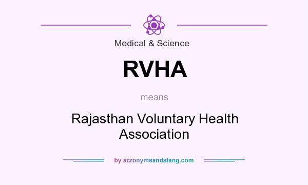 What does RVHA mean? It stands for Rajasthan Voluntary Health Association