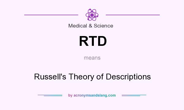 What does RTD mean? It stands for Russell`s Theory of Descriptions