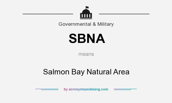 What does SBNA mean? It stands for Salmon Bay Natural Area