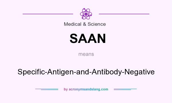 What does SAAN mean? It stands for Specific-Antigen-and-Antibody-Negative