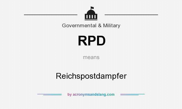 What does RPD mean? It stands for Reichspostdampfer