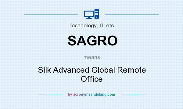 What does SAGRO mean? It stands for Silk Advanced Global Remote Office