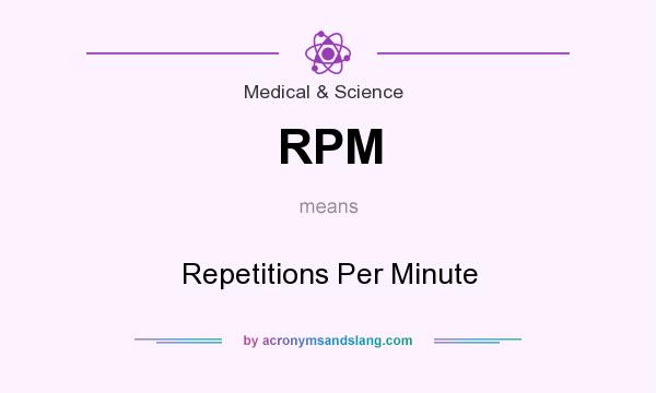 What does RPM mean? It stands for Repetitions Per Minute