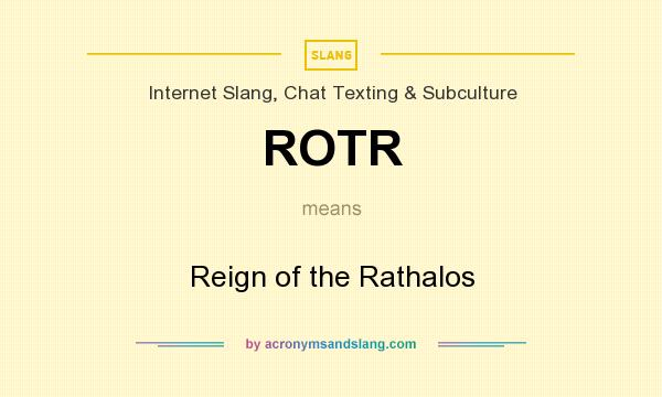 What does ROTR mean? It stands for Reign of the Rathalos