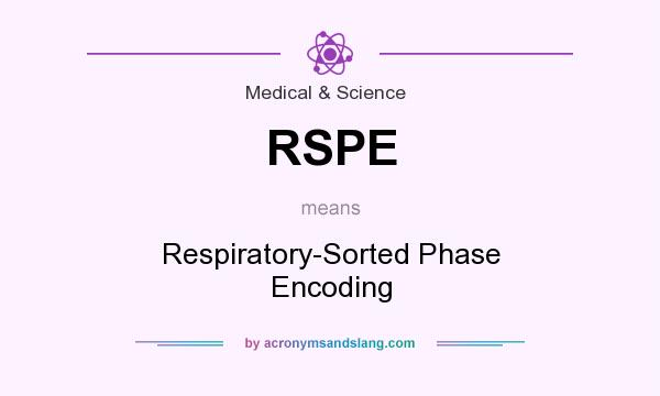 What does RSPE mean? It stands for Respiratory-Sorted Phase Encoding