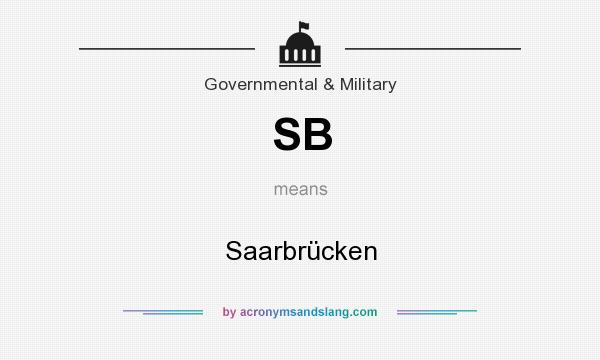 What does SB mean? It stands for Saarbrücken