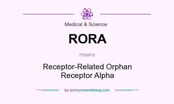 What does RORA mean? It stands for Receptor-Related Orphan Receptor Alpha