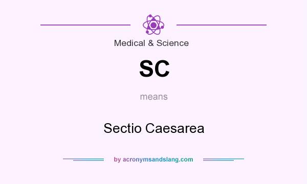 What does SC mean? It stands for Sectio Caesarea