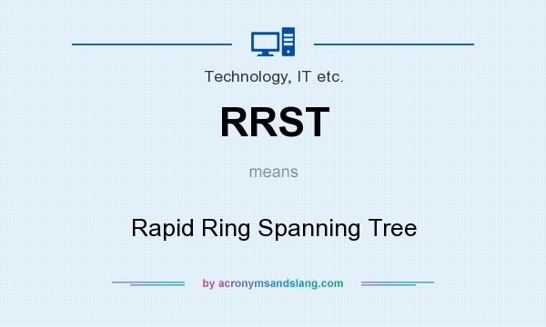 What does RRST mean? It stands for Rapid Ring Spanning Tree