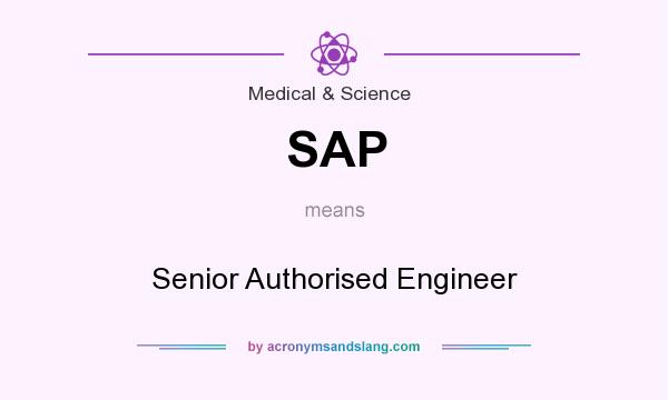 What does SAP mean? It stands for Senior Authorised Engineer