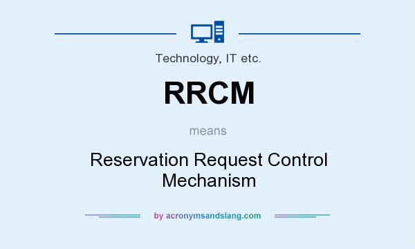 What does RRCM mean? It stands for Reservation Request Control Mechanism