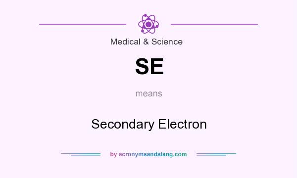 What does SE mean? It stands for Secondary Electron