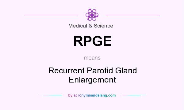 What does RPGE mean? It stands for Recurrent Parotid Gland Enlargement