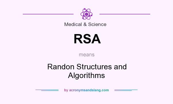 What does RSA mean? It stands for Randon Structures and Algorithms