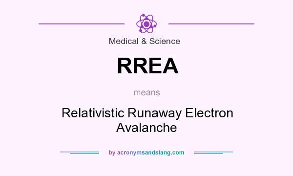What does RREA mean? It stands for Relativistic Runaway Electron Avalanche