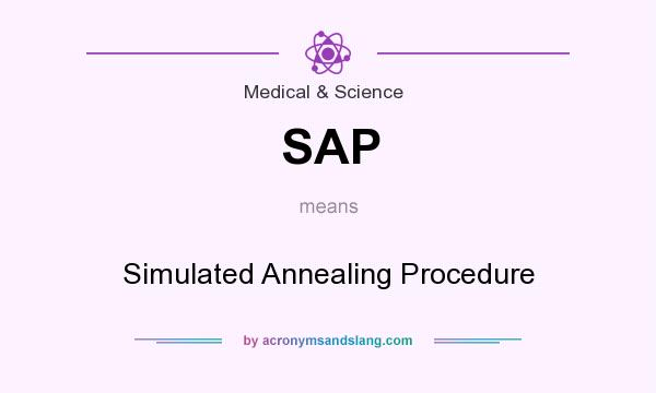 What does SAP mean? It stands for Simulated Annealing Procedure