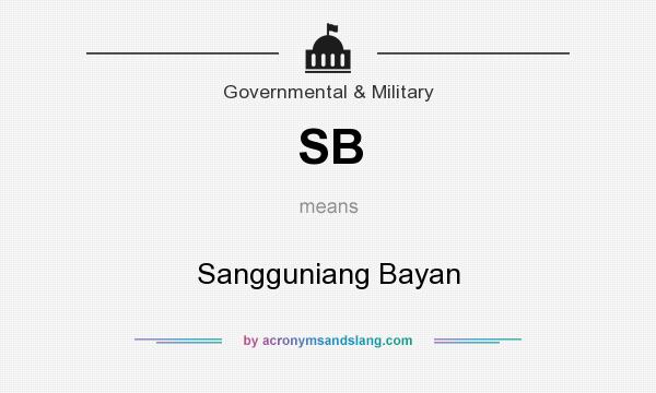 What does SB mean? It stands for Sangguniang Bayan